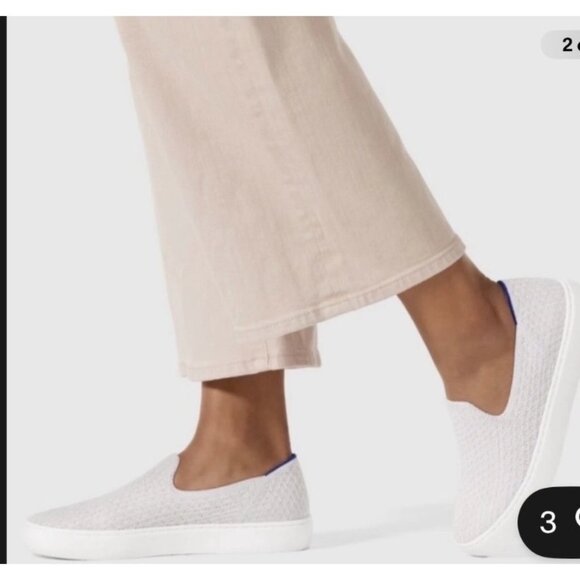 Slip-On Knit Rothy Sneakers With Elastic Band & Rubber Sole - Picture 7 of 8